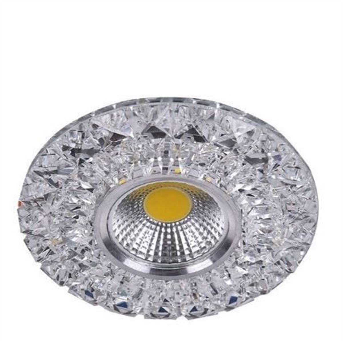 5+3W.COB LEDLİ CAM SPOT 6500K+MAVİ 1